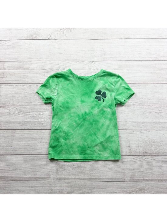 Way To Celebrate Other - Celebrate! St Patricks Day Glitter Green Clover Graphic Tie Dye T-Shirt M 8